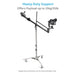 Proaim 6.2’ Low Ninja Double Riser Rolling Stand for Lighting Fixtures & Grip Equipment