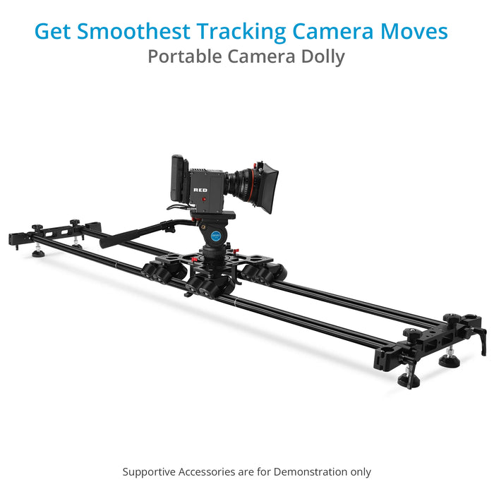 Proaim Breeza Pro Camera Dolly w Track | Mitchell, 75mm, 100mm Bowl Mount