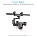 Proaim Polaris - Monorail Camera Slider Dolly with 2 x Pipe Clamps | Overhead Gimbal Rig