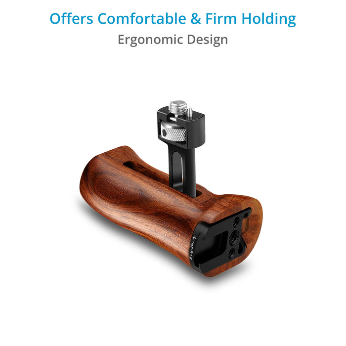 Proaim SnapRig Wood Side Handle (ARRI-2 pin Mount) for Camera Cage Rigs. WSH257