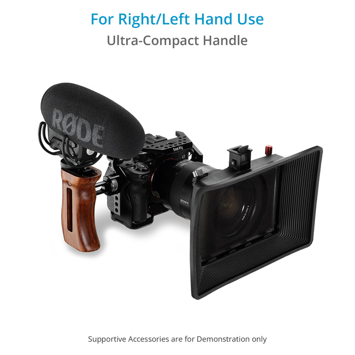 Proaim SnapRig Wood Side Handle (ARRI-2 pin Mount) for Camera Cage Rigs. WSH257